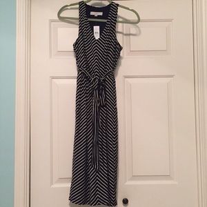 Loft Blue and White Dress